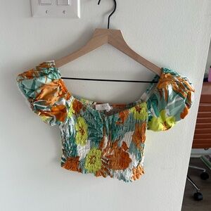 ASTR The Label Puff Sleeve top